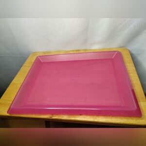 New Tupperware Pink Large serving tray